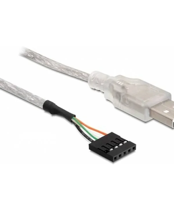 DeLock USB 2.0 Cable USB-A male - Λευκό 0.7m 83078