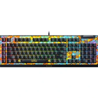 Razer Blackwidow V4 X Pokemon Kanto Starters Gaming Μηχανικό Πληκτρολόγιο με Razer Mechanical διακόπτες και RGB φωτισμό (Αγγλικό US) Πράσινο RZ03-04704200-R3M1
