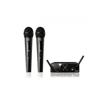 AKG WMS40 MINI2 Vocal Set Dual US25AC Σετ Δυναμικό Μικρόφωνο 6.35mm Χειρός για Φωνητικά 030-04-369