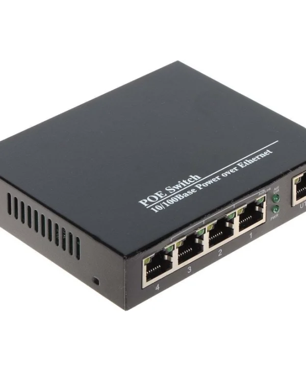Delta SPS-4P/1 Unmanaged L2 PoE Switch με 5 Θύρες Gigabit (1Gbps) Ethernet