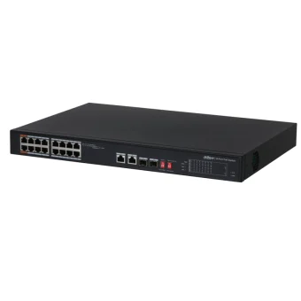 Dahua S3218-16ET-135 Unmanaged L2 PoE Switch με 18 Θύρες Gigabit (1Gbps) Ethernet και 2 SFP Θύρες 1.0.01.20.10593
