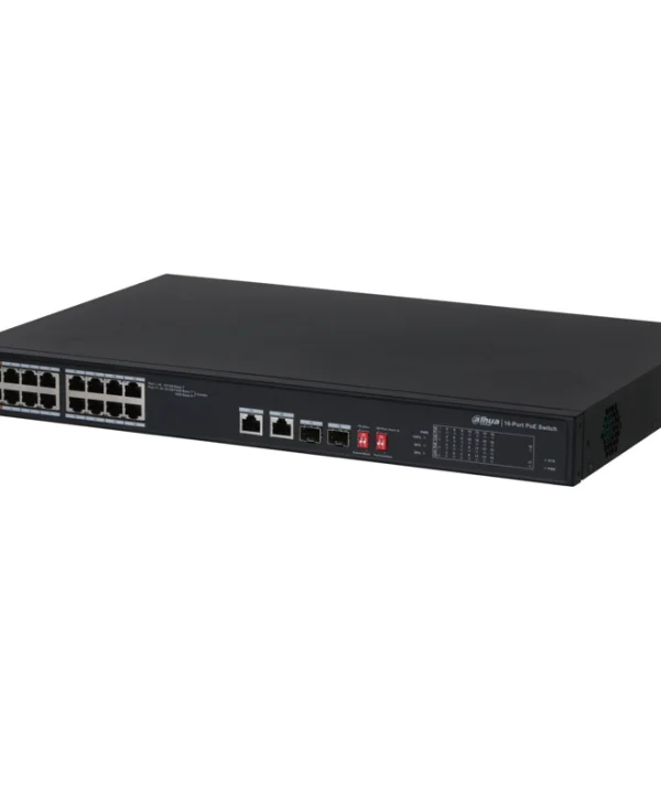 Dahua S3218-16ET-135 Unmanaged L2 PoE Switch με 18 Θύρες Gigabit (1Gbps) Ethernet και 2 SFP Θύρες 1.0.01.20.10593