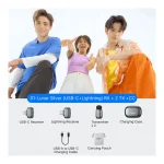 Boya Mini 2 Lightning & Type-C Ασύρματο Δυναμικό Μικρόφωνο Πέτου, Clip On Δημοσιογραφικό σε Γκρι Χρώμα Space Grey BOYA mini 2-01- Gray - Image 2