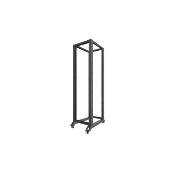 Lanberg Επιδαπέδια Καμπίνα Rack 42U Μαύρο OR01-6042-B