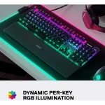 SteelSeries Apex 5 Gaming Μηχανικό Πληκτρολόγιο με SteelSeries Hybrid διακόπτες και RGB φωτισμό (Αγγλικό US) 64532 - Image 4