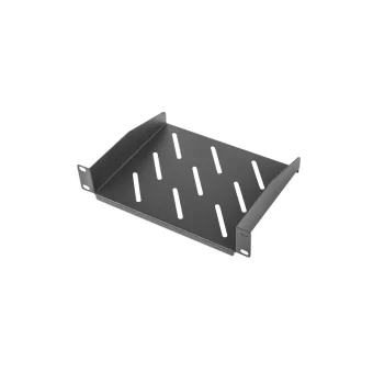 Lanberg 10" Fixed Shelf 1U 254x180mm Up to 20Kg Black AK-1012-B