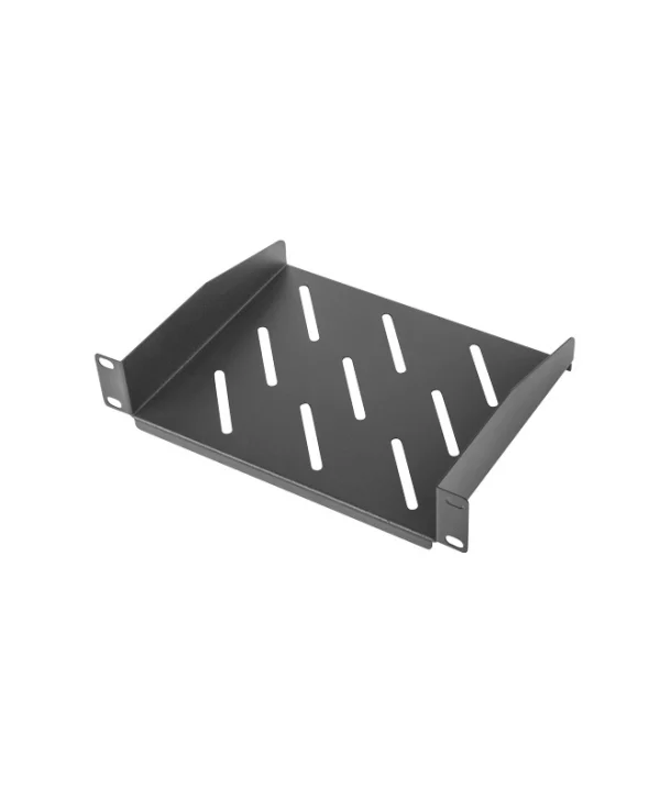 Lanberg 10" Fixed Shelf 1U 254x180mm Up to 20Kg Black AK-1012-B