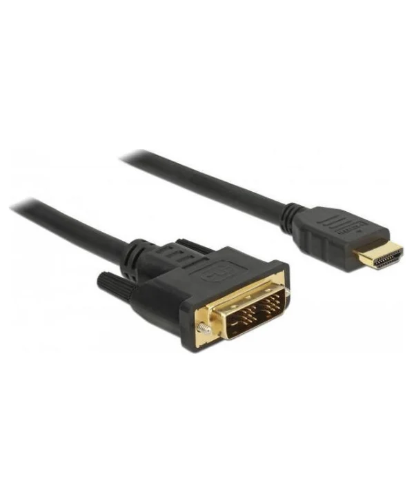 Cable DVI-D male - HDMI male 5m Μαύρο (85586)