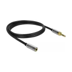 DeLock Καλώδιο 3.5mm male - 3.5mm female Μαύρο 1m (85780) - Image 2