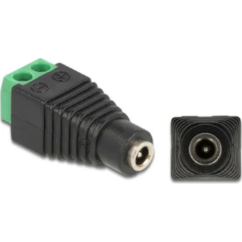 DeLock Βύσμα 3.5mm Jack female Μαύρο 66730