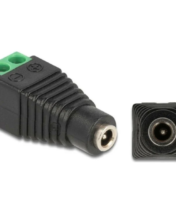 DeLock Βύσμα 3.5mm Jack female Μαύρο 66730
