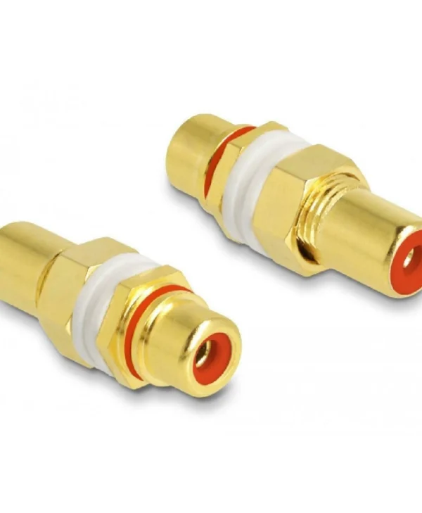 DeLock Μετατροπέας RCA female σε RCA female Χρυσό 1τμχ 64142