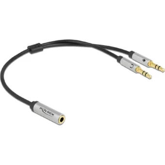 DeLock Μετατροπέας 3.5mm female σε 3.5mm male 1τμχ 66740