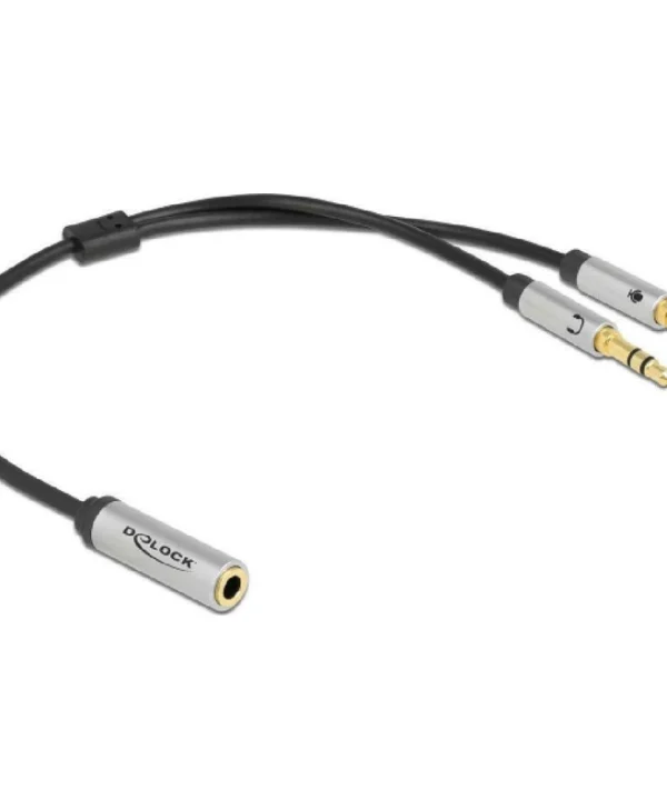DeLock Μετατροπέας 3.5mm female σε 3.5mm male 1τμχ 66740
