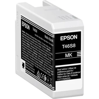 Epson T46S8 UltraChrome Pro10 Γνήσιο Μελάνι Εκτυπωτή InkJet Matte Μαύρο (C13T46S80N)