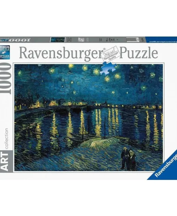 Puzzle Van Gogh Έναστρη Νύχτα Πάνω από τον Ρήνο 2D 1000 Κομμάτια 12000064