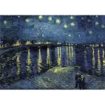 Puzzle Van Gogh Έναστρη Νύχτα Πάνω από τον Ρήνο 2D 1000 Κομμάτια 12000064 - Image 2