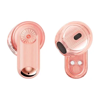 Divoom Spark Air In-ear Bluetooth Handsfree Ακουστικά με Θήκη Φόρτισης Ροζ 6958444604084