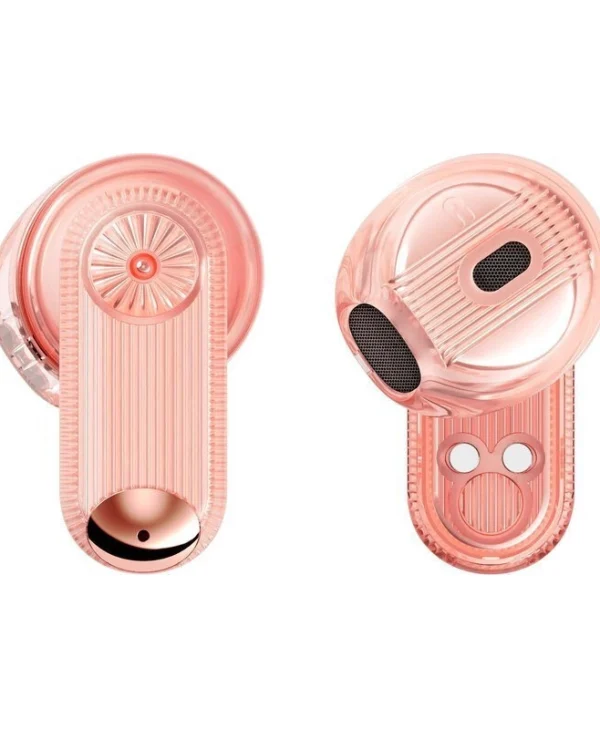 Divoom Spark Air In-ear Bluetooth Handsfree Ακουστικά με Θήκη Φόρτισης Ροζ 6958444604084