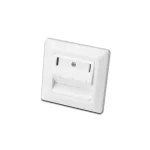 Digitus Μονή Πρίζα Δικτύου RJ45 με Πλαίσιο σε Λευκό Χρώμα DN-93821