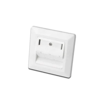 Digitus Μονή Πρίζα Δικτύου RJ45 με Πλαίσιο σε Λευκό Χρώμα DN-93821