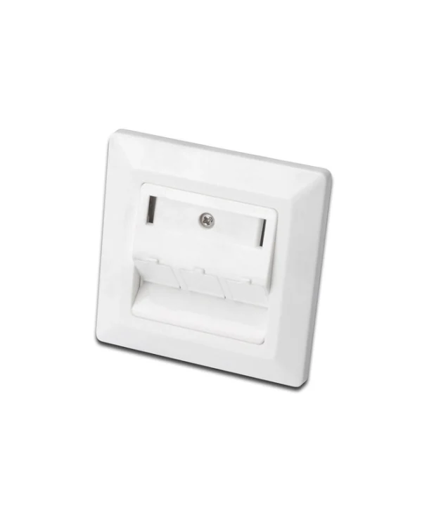 Digitus Μονή Πρίζα Δικτύου RJ45 με Πλαίσιο σε Λευκό Χρώμα DN-93821