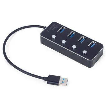 Gembird USB 3.1 Hub 4 Θυρών με σύνδεση USB-A & Θύρα Φόρτισης UHB-U3P4P-01