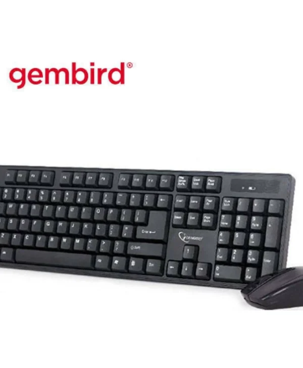 Gembird KBS-W-01 Ασύρματο Σετ Πληκτρολόγιο & Ποντίκι Αγγλικό US