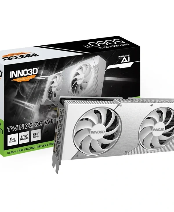Inno 3D GeForce RTX 5060 Ti 8GB GDDR7 Twin X2 OC White Κάρτα Γραφικών N506T2-08D7X-193075W