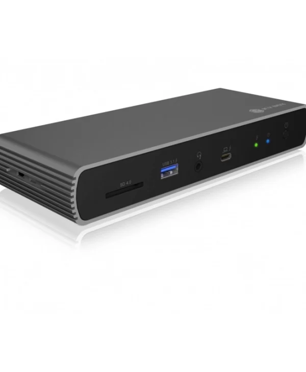 Icy Box USB-C Docking Station με 4K PD Ethernet Μαύρο (IB-DK8801-TB4)