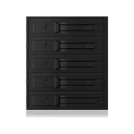 Icy Box Πλαίσιο Για Σκληρούς Δίσκους Backplane IcyBox 5x3,5" SATA/SAS HDD/SSD to 3x 5,25 Μαύρο (IB-565SSK)