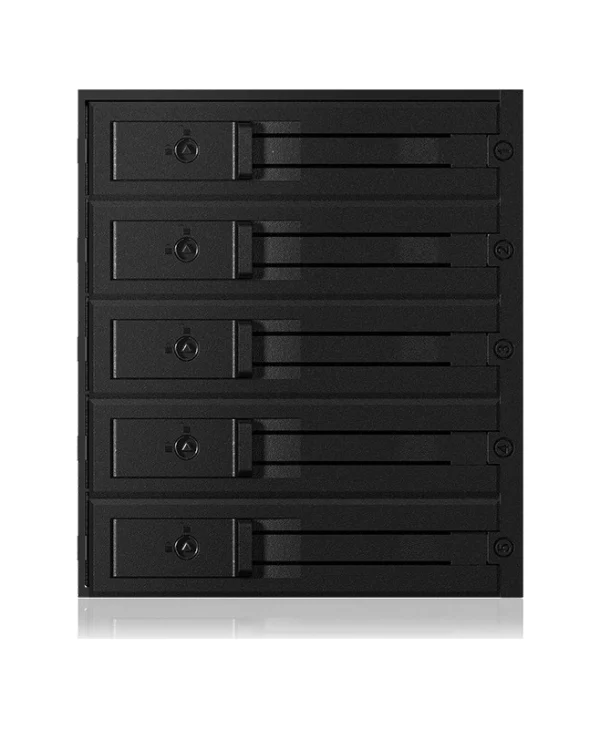 Icy Box Πλαίσιο Για Σκληρούς Δίσκους Backplane IcyBox 5x3,5" SATA/SAS HDD/SSD to 3x 5,25 Μαύρο (IB-565SSK)