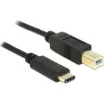 DeLock USB 2.0 Cable USB-C male - USB-B Μαύρο 2m (83330)