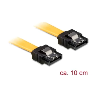DeLock 7-Pin SATA III - 7-Pin SATA III Cable 0.1m Κίτρινο (82797)