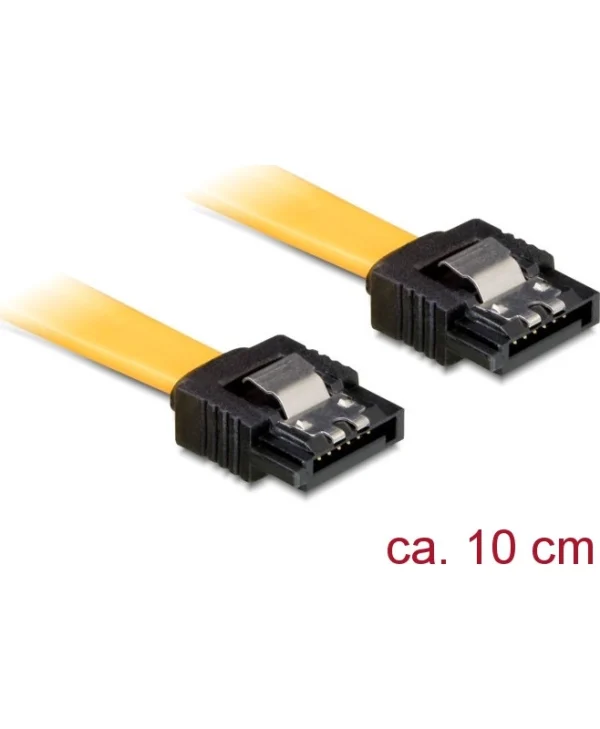 DeLock 7-Pin SATA III - 7-Pin SATA III Cable 0.1m Κίτρινο (82797)