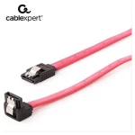 Cablexpert 7-Pin SATA III male - 7-Pin SATA III male Angle (90°) Cable 0.1m Κόκκινο (CC-SATAM-DATA90-0.1M) - Image 4
