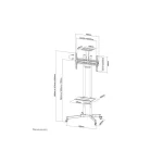 Newstar PLASMA-M1700ES Δαπέδου έως 55" και 35kg - Image 9