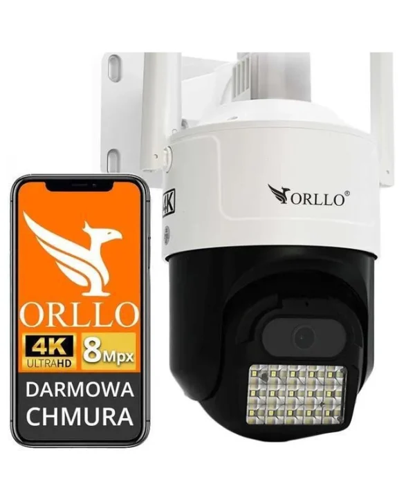 Orllo IP Κάμερα Παρακολούθησης Wi-Fi/4G 4K Αδιάβροχη με Αμφίδρομη Επικοινωνία και Φακό 4mm Z17 Ultra 4K