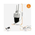 Orllo IP Κάμερα Παρακολούθησης Wi-Fi/4G 4K Αδιάβροχη με Αμφίδρομη Επικοινωνία και Φακό 4mm Z17 Ultra 4K - Image 14