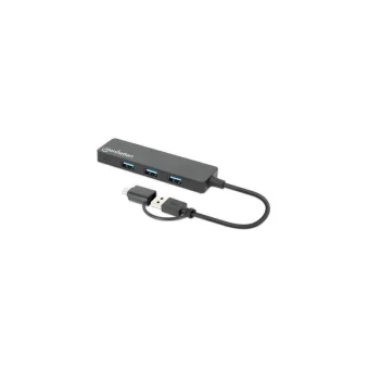 Manhattan USB 3.0 Hub 4 Θυρών με σύνδεση USB-A / USB-C 180863