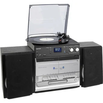 Denver MRD-166 111201200160 Πικάπ με Direct Drive, Προενίσχυση και Ενσωματωμένα Ηχεία Μαύρο