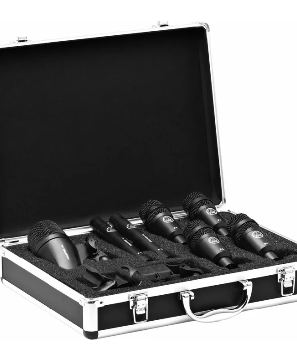 AKG Drum Set Session I Σετ Δυναμικό Μικρόφωνο XLR Shock Mounted για Studio 030-03-205