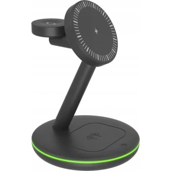 Icy Box Ασύρματος Φορτιστής (Qi Pad) 15.5W Γκρι (IB-SH102-CH)