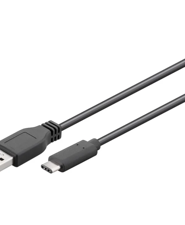 Goobay Regular USB 3.0 Cable USB-C male - USB-A male Μαύρο 0.15m (45247)