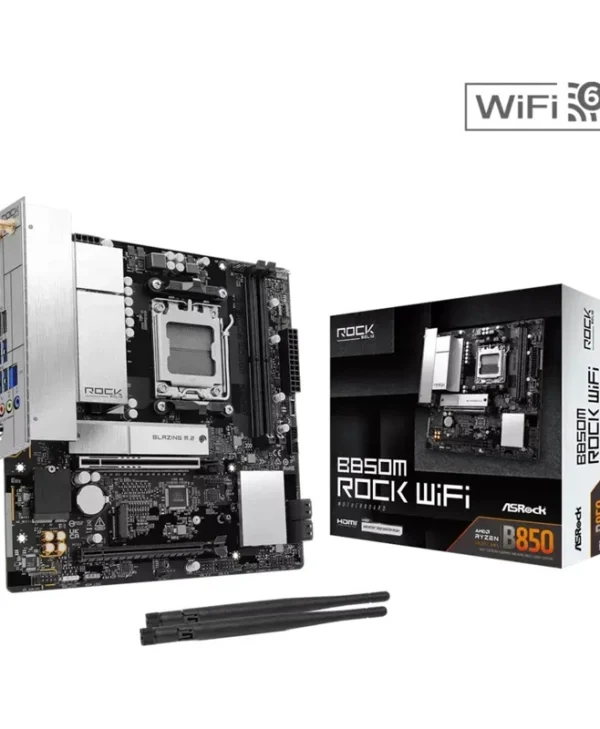 ASRock B850M Rock WiFi Motherboard Micro ATX με AMD AM5 Socket 90-MXBU70-A0UAYZ