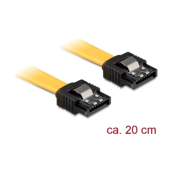 DeLock 7-Pin SATA III - 7-Pin SATA III Cable 0.2m Κίτρινο (82808)