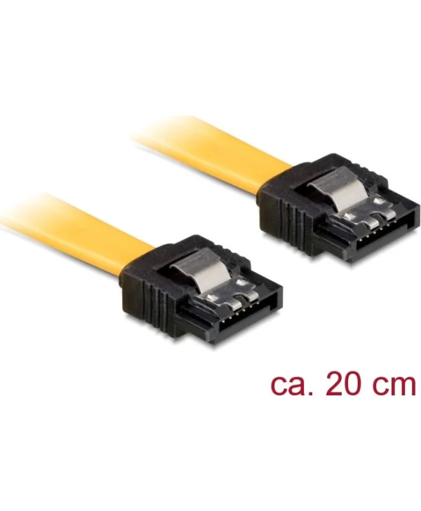 DeLock 7-Pin SATA III - 7-Pin SATA III Cable 0.2m Κίτρινο (82808)