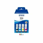 Epson 104 Γνήσιο Πακέτο 4 Μελανιών Εκτυπωτή InkJet Κίτρινο / Κυανό / Ματζέντα / Μαύρο (C13T00P640) - Image 3