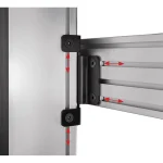 B-tech Joining Plate Kit System X Joining Plate Kit Wall Plate Black Steel 140.8 Mm 57 Mm 158 Mm Fixing Bt8390 To Bt8380 BT8380-JPK/B - Image 2