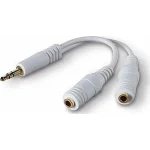 Cablexpert CCA-415W Μετατροπέας 3.5mm male σε 3.5mm 2x female Λευκό 1τμχ - Image 2